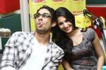 Prateik Babbar and Amyra Dastur at Radio Mirchi Mumbai studio for promotion of their upcoming movie Issaq on 24th July 2013 (2).JPG